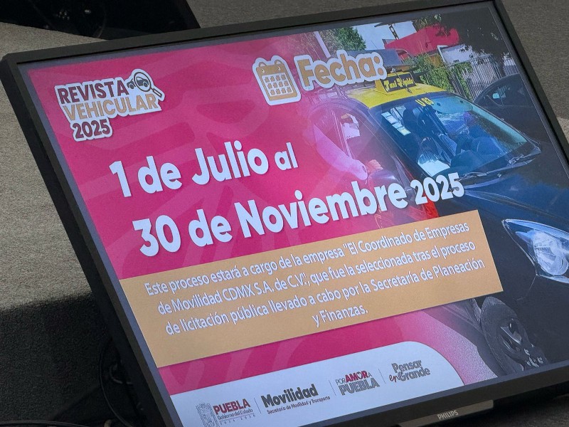 Gobierno de Puebla arranca revisión obligatoria de transporte público