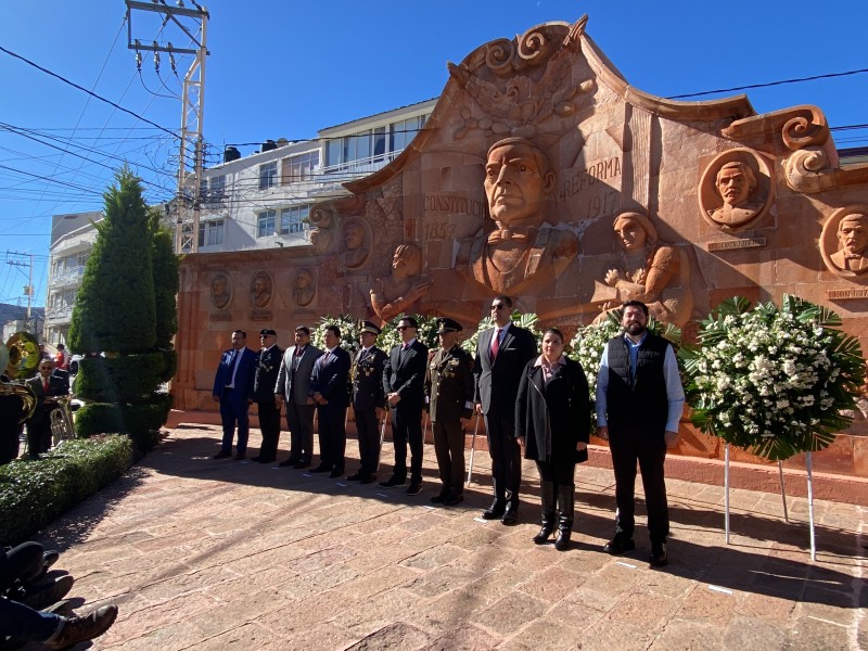 Gobierno de Zacatecas celebra 107 aniversario de la Constitución Política