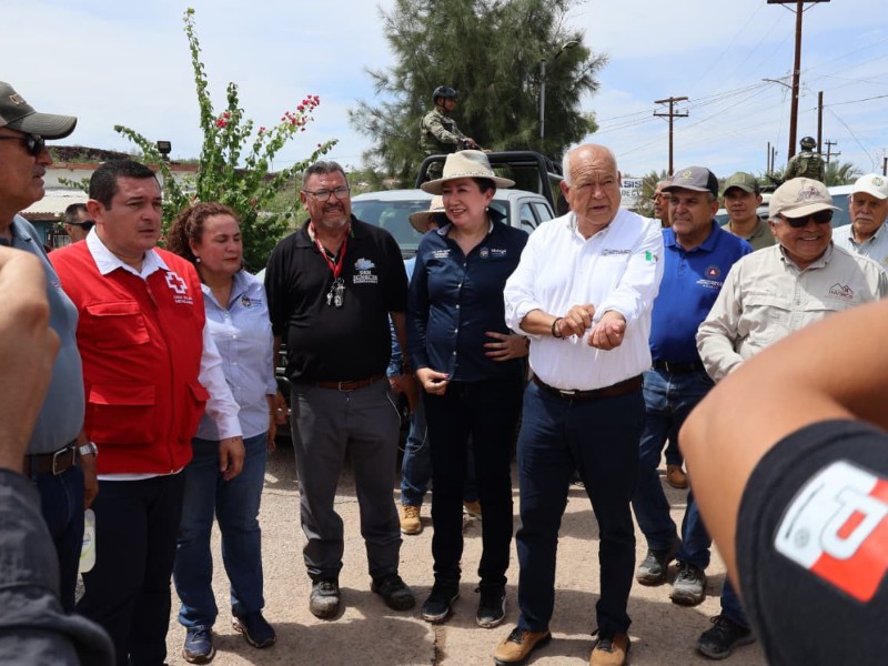 Gobierno estatal garantiza apoyo y reparación tras daños en San Ignacio