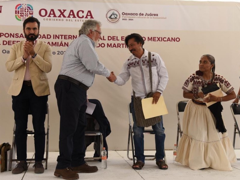 Gobierno Mexicano ofrece disculpas al defensor oaxaqueño Damián Gallardo