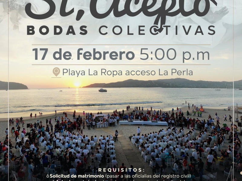 Gobierno municipal anuncia bodas colectivas por mes de San Valentín