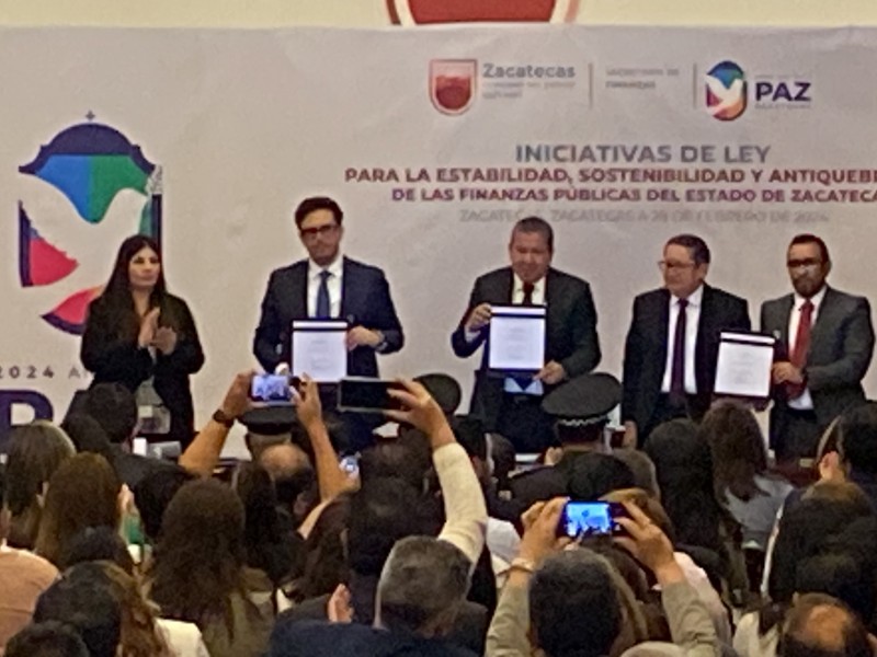 Gobierno zacatecano presenta iniciativas de ley para garantizar estabilidad financiera