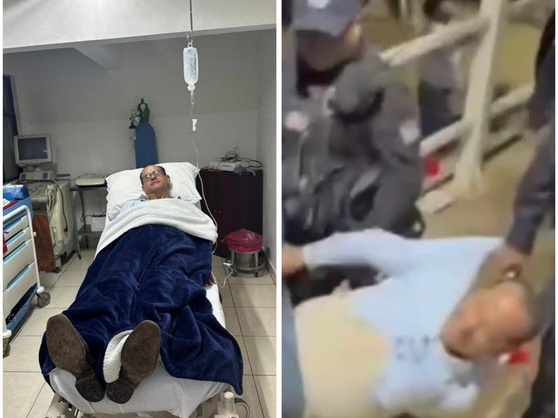 Golpeado y cargado: el escandaloso momento del exalcalde de Sombrerete