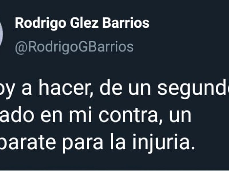 González Barrios se pronunció tras atentado