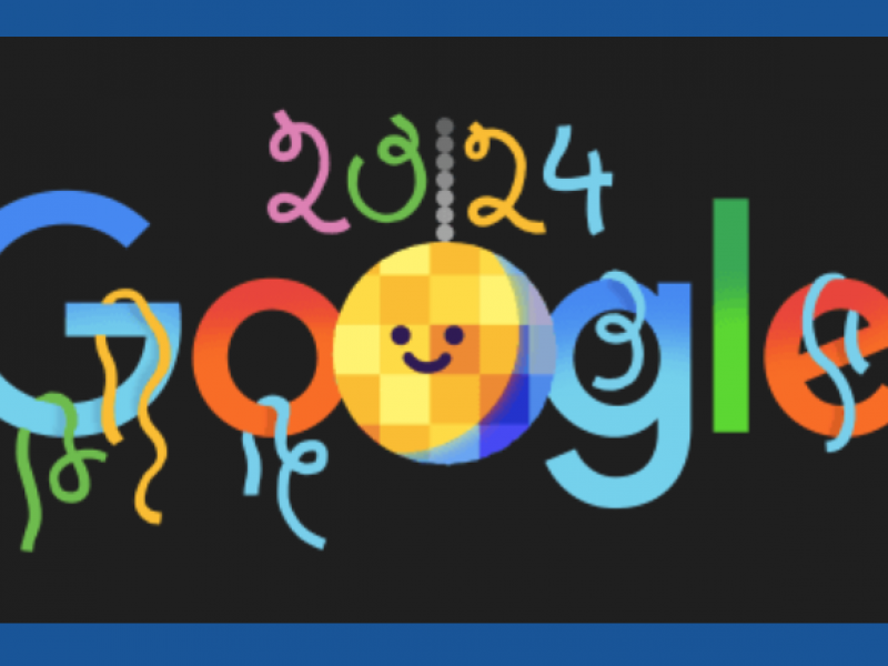 Google dedica doodle al año nuevo
