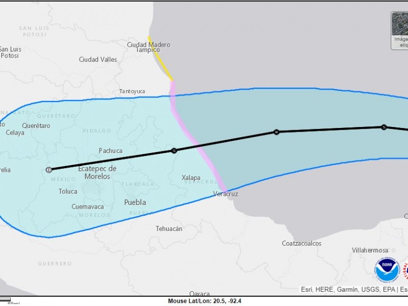 Grace adelanta su impacto a Veracruz