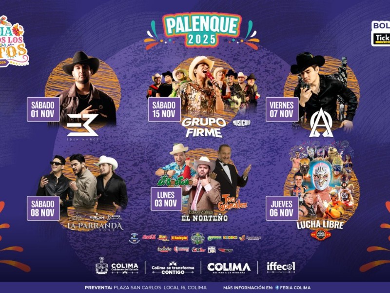 Grupo Firme, lucha libre y comediantes conforman cartel de la feria 2025