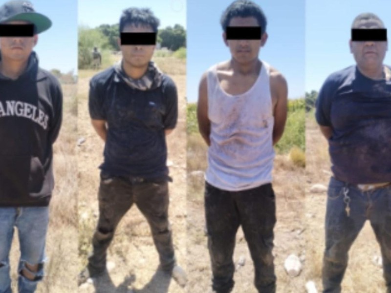 Grupo Interinstitucional detiene a 4 civiles en Villa Juárez