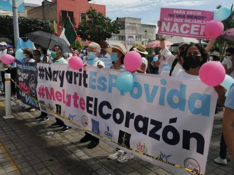 Grupos pro-vida marcharon en contra del aborto