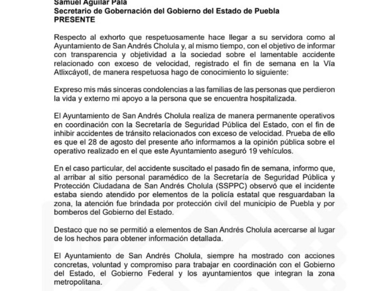 Guadalupe Cuautle, responde a señalamientos de SEGOB