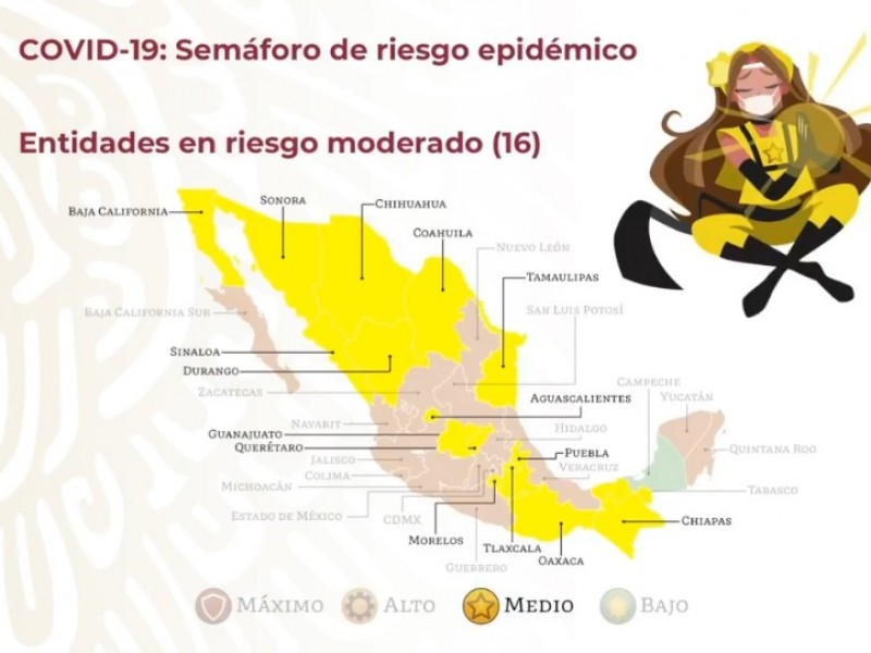 Guanajuato pasa a semáforo epidemiológico amarillo: López Gatell