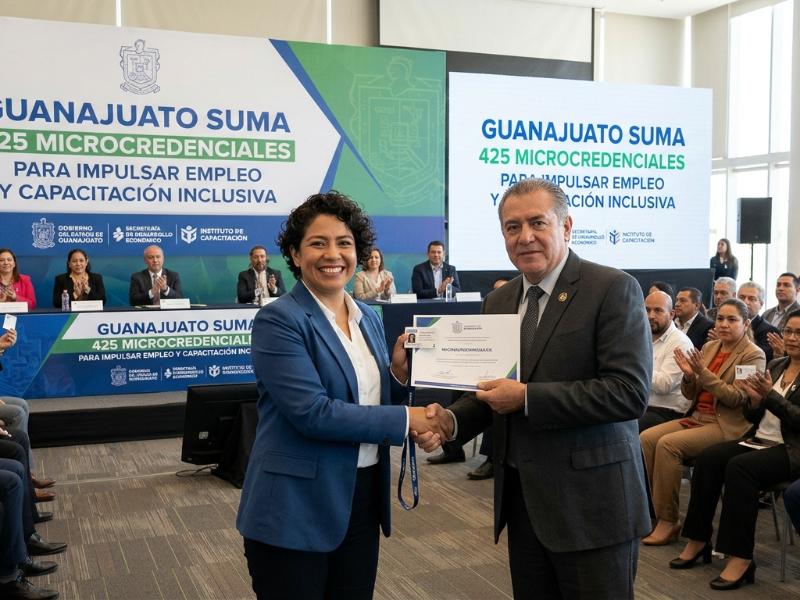 Guanajuato suma 425 microcredenciales para impulsar empleo y capacitación inclusiva