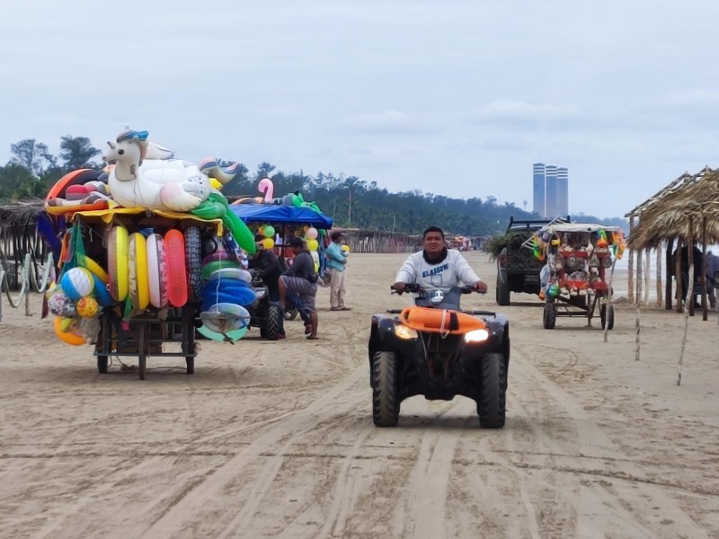 Guardavidas de la playa Barra Norte solicitan equipo de rescate