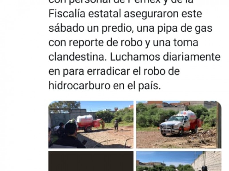 Guardia Nacional asegura toma clandestina en Puebla