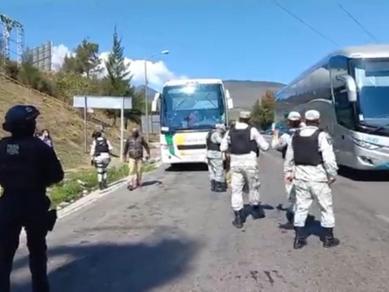 Guardia Nacional blinda casetas para evitar que sean tomadas