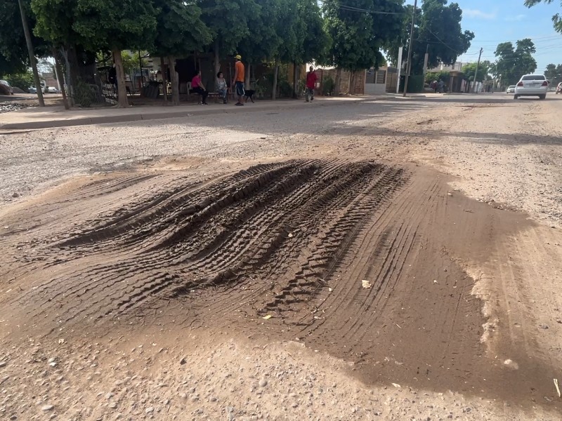 Guasave: Calles intransitables en Guasavito evidencian falta de atención municipal