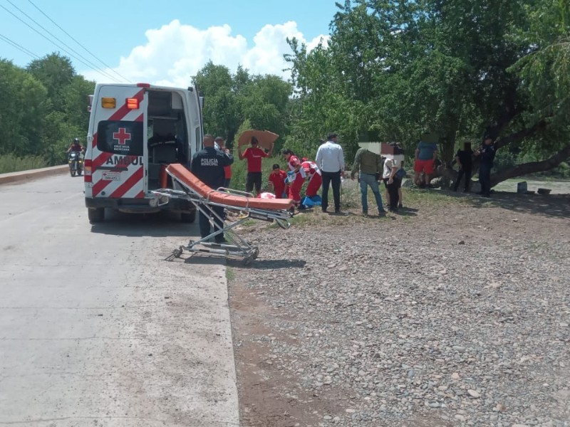 Guasave: Encuentran a joven lesionado a orillas del Río Sinaloa