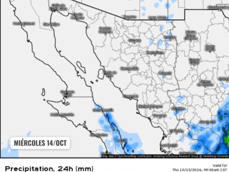 Guaymas alcanzará los 31 grados este miércoles con cielos despejados