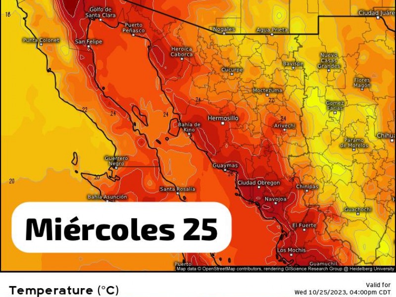 Guaymas amanece con temperaturas frescas