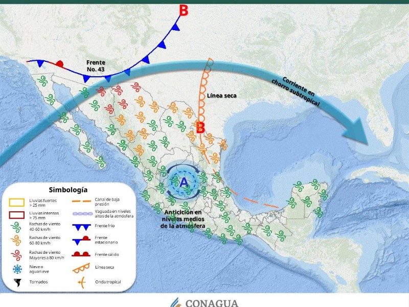 Guaymas con máxima de 29°C