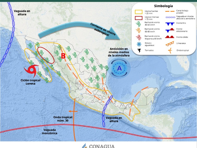 Guaymas con máxima de 29°C