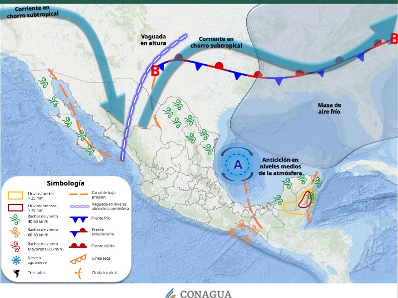 Guaymas con máxima de 29°C