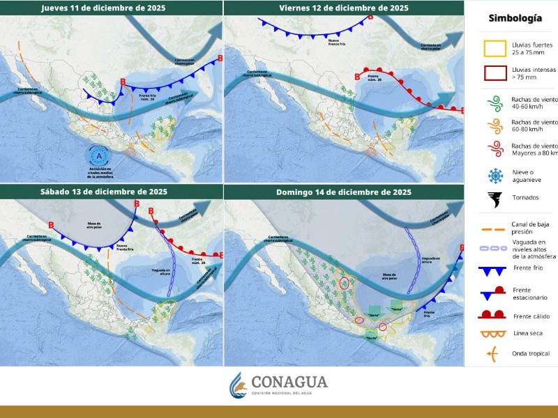 Guaymas con máxima de 30°C