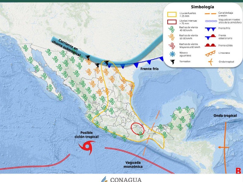 Guaymas con máxima de 31°C