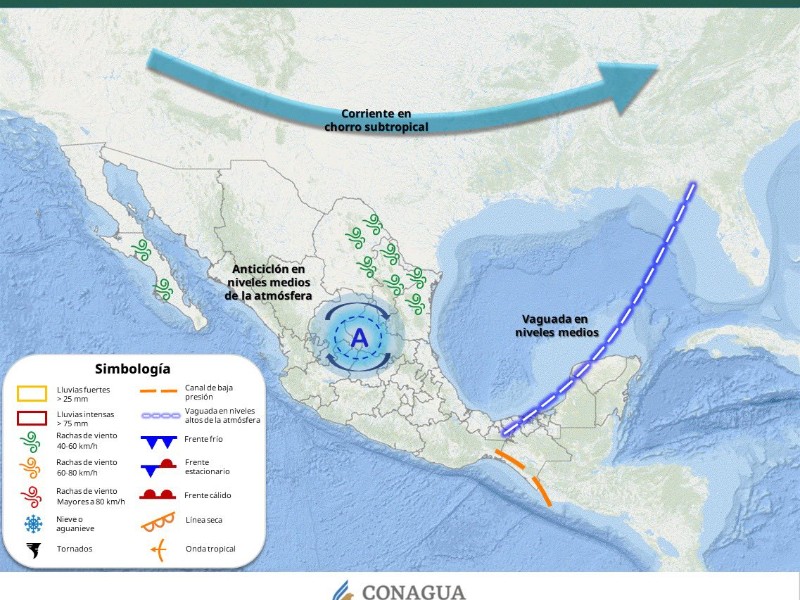 Guaymas con máxima de 31°C