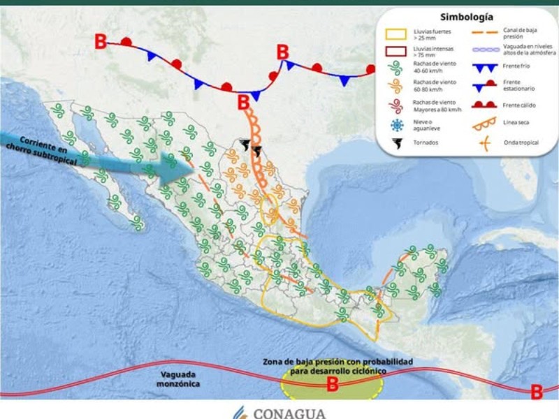 Guaymas con máxima de 32°C