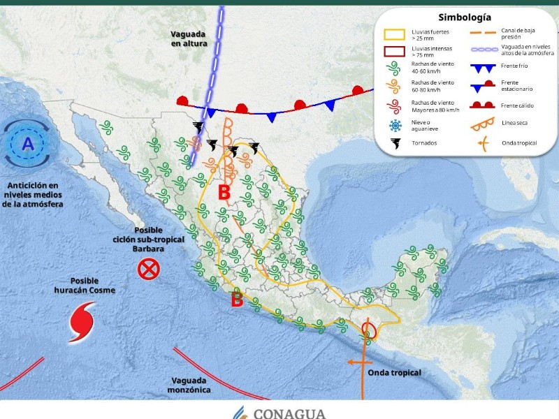Guaymas con máxima de 32°C