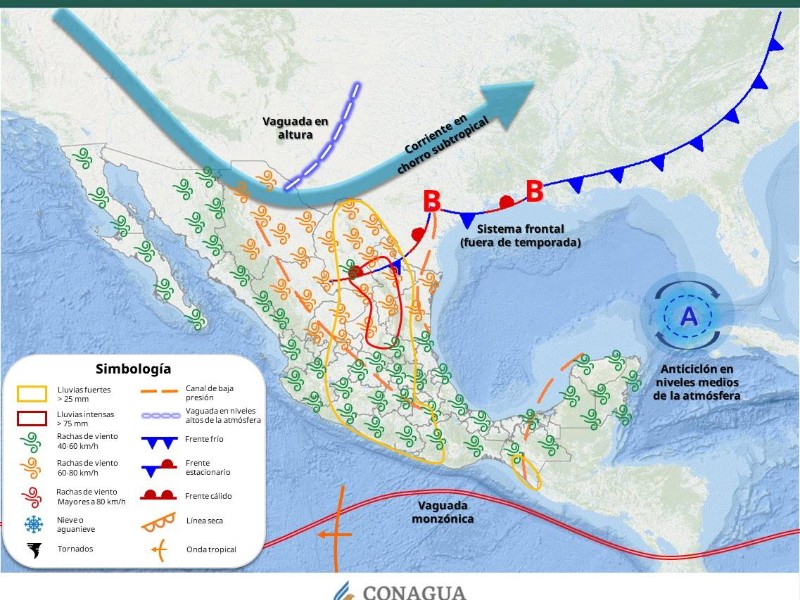 Guaymas con máxima de 33°C