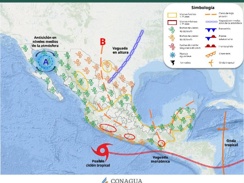 Guaymas con máxima de 33°C