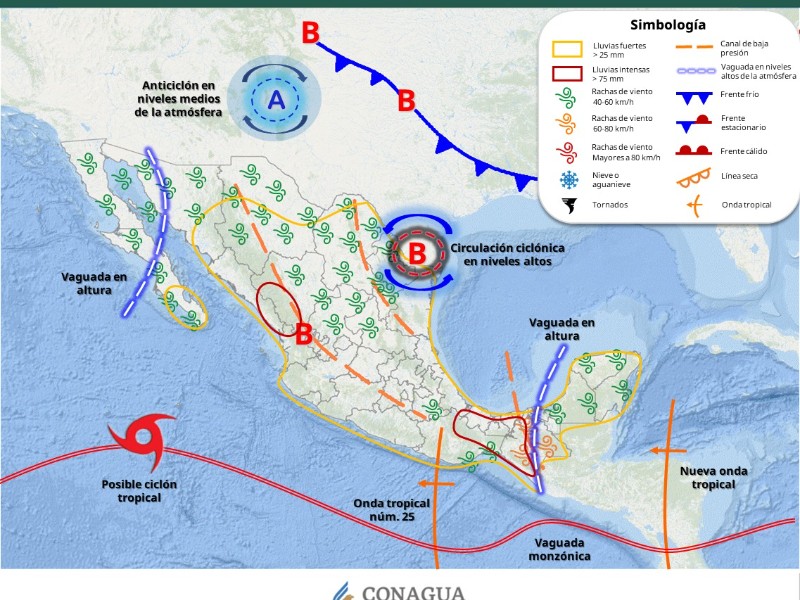 Guaymas con máxima de 33°C
