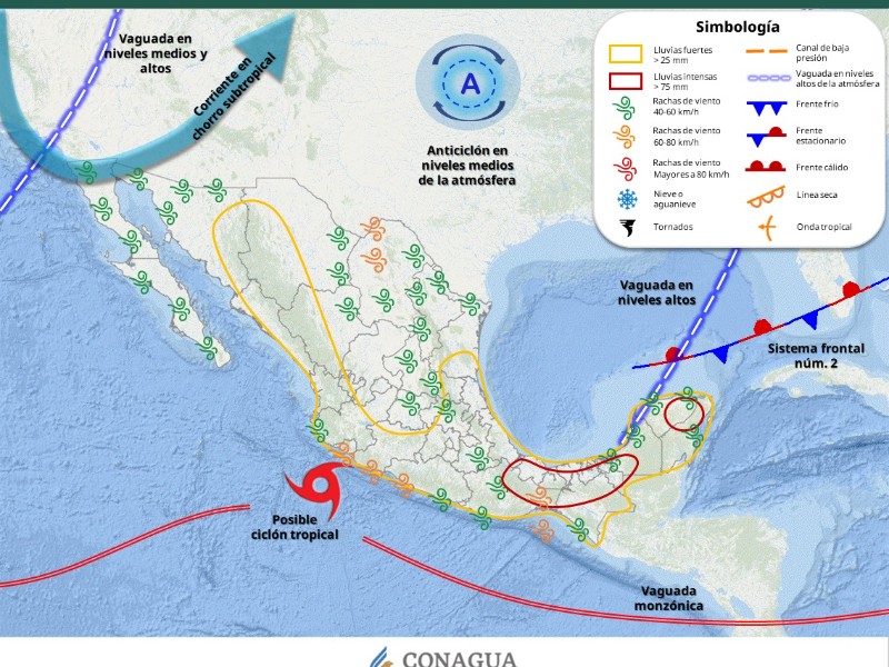 Guaymas con máxima de 33°C