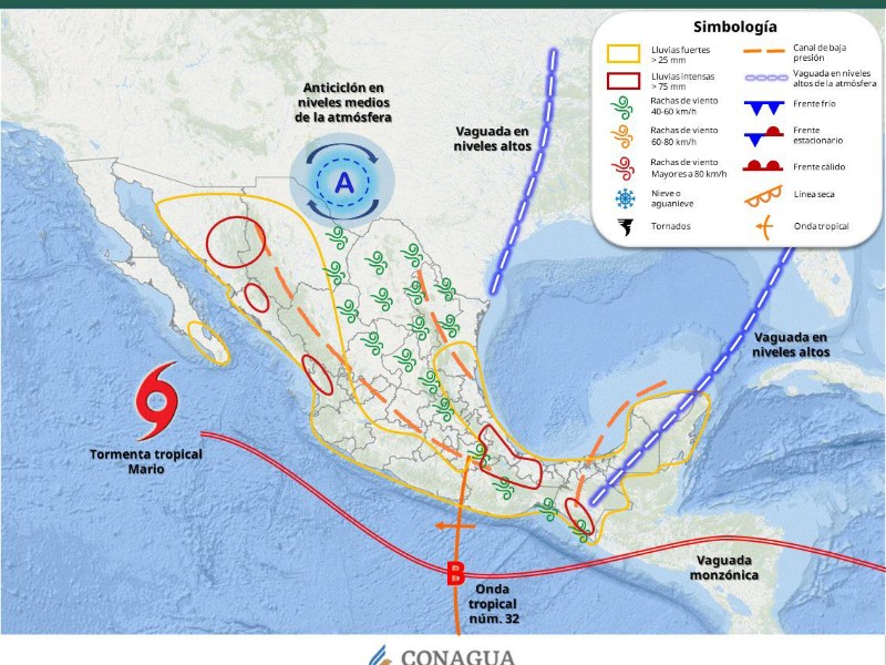 Guaymas con máxima de 33°C