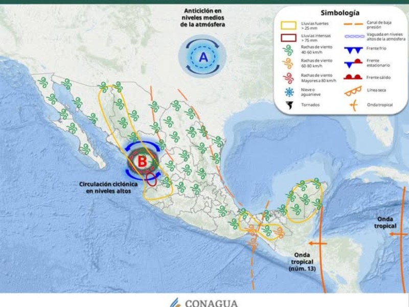 Guaymas con máxima de 34°C