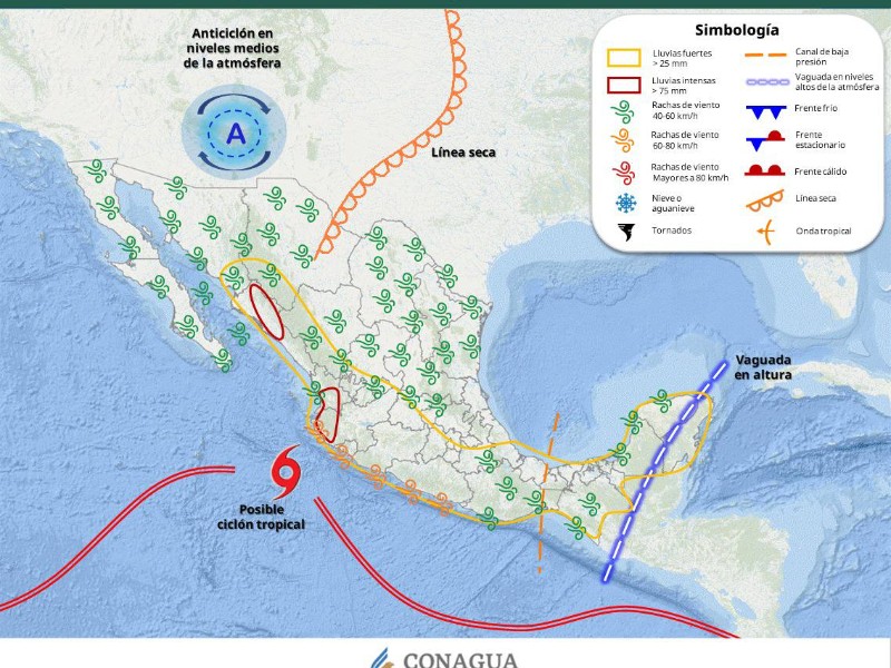 Guaymas con máxima de 35°C