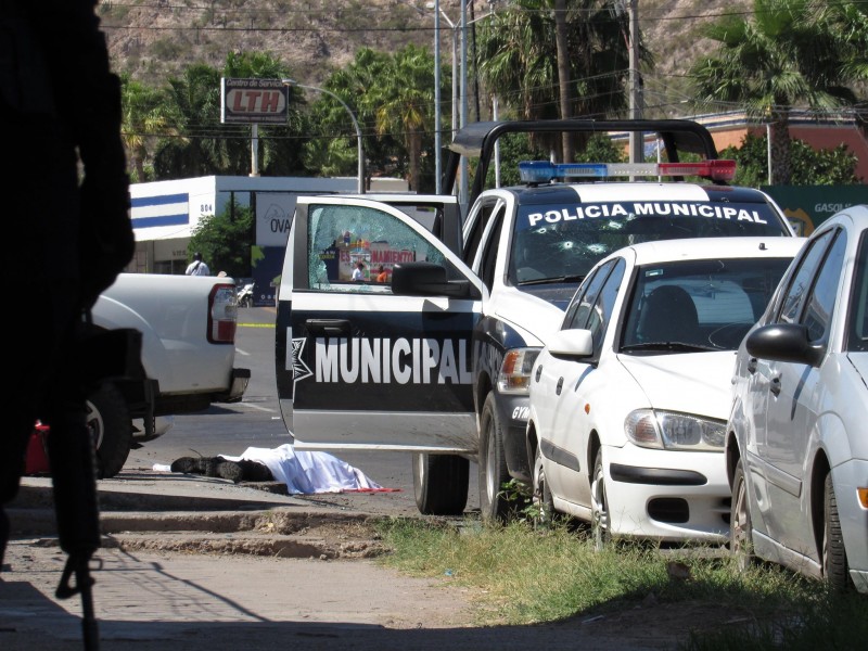 Guaymas encabeza lista en Sonora con 5 policías ejecutados