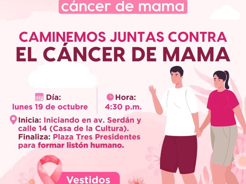 Guaymas realizará actividades gratuitas contra el cáncer de mama