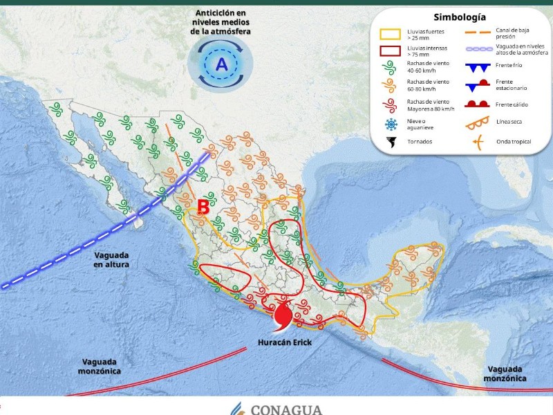 Guaymas tendrá máximas de 35, si probabilidad de lluvias