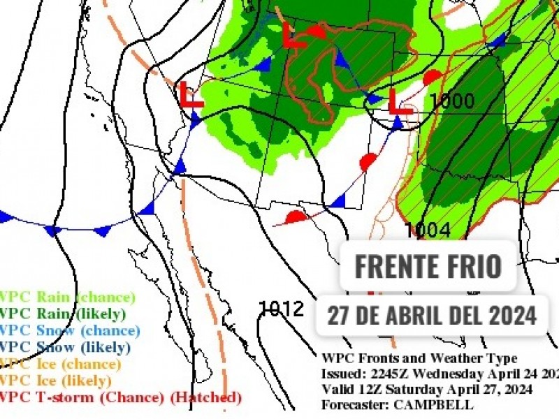 Guaymas tendrán 28 grados como máxima