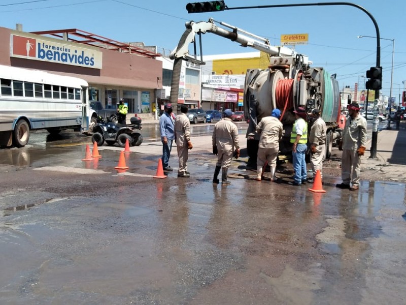 Guaymas vive en medio del drenaje