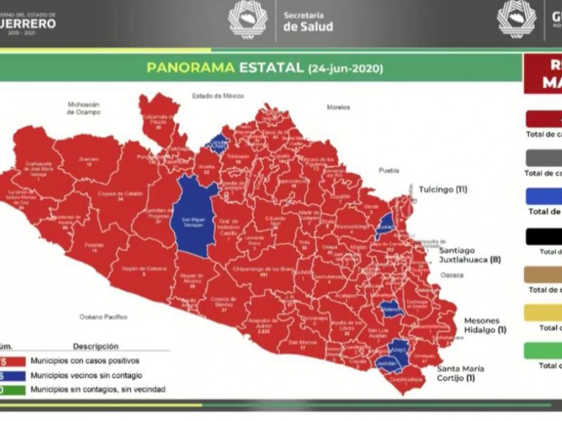 Guerrero acumula 4,746 casos confirmados de Covid-19 y 802 decesos