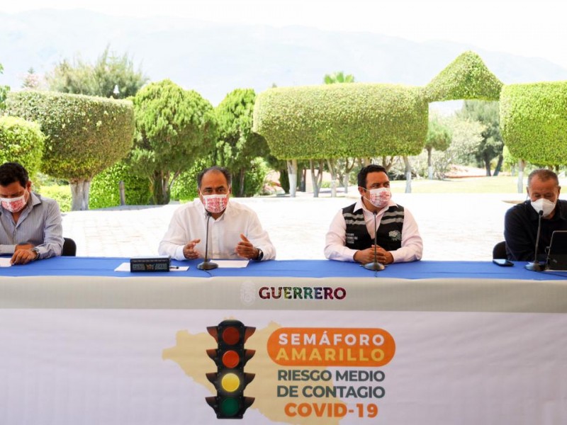 Guerrero continuará 15 días más en semáforo amarillo