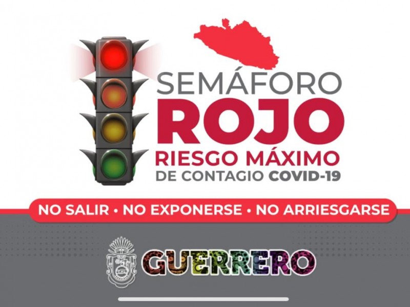 Guerrero en semáforo rojo hasta el 14 de febrero