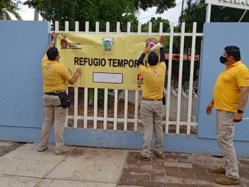 Habilita Protección Civil refugios temporales en Los Mochis