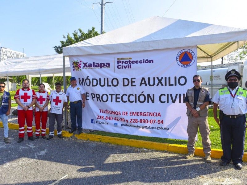 Habilitan 6 módulos de atención turística en Xalapa