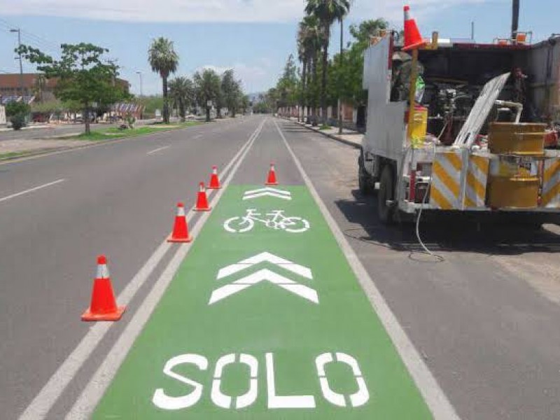 Habilitan más ciclovías en la ciudad de Hermosillo
