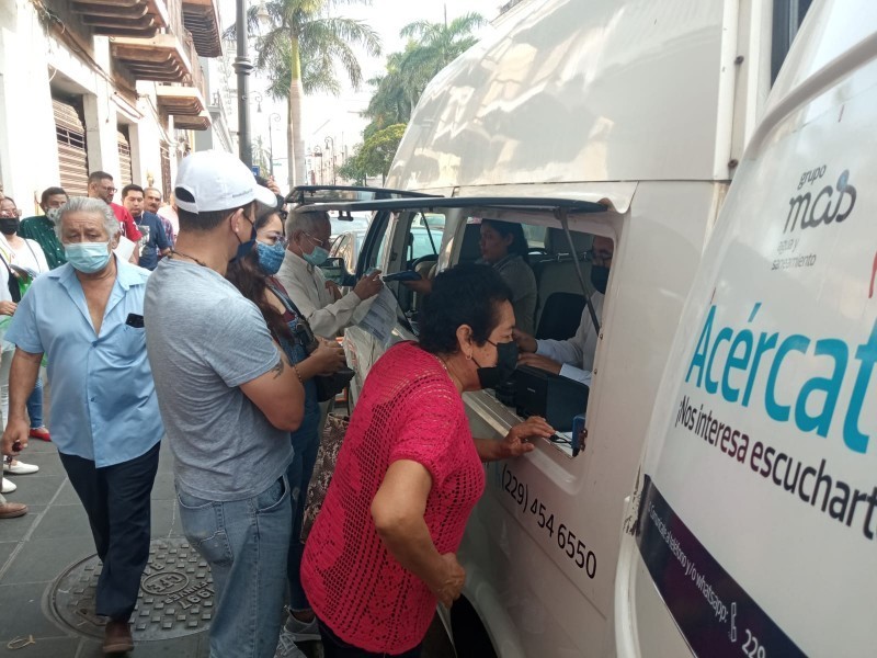 Habilitan oficinas móviles de Grupo MAS en colonias de Veracruz